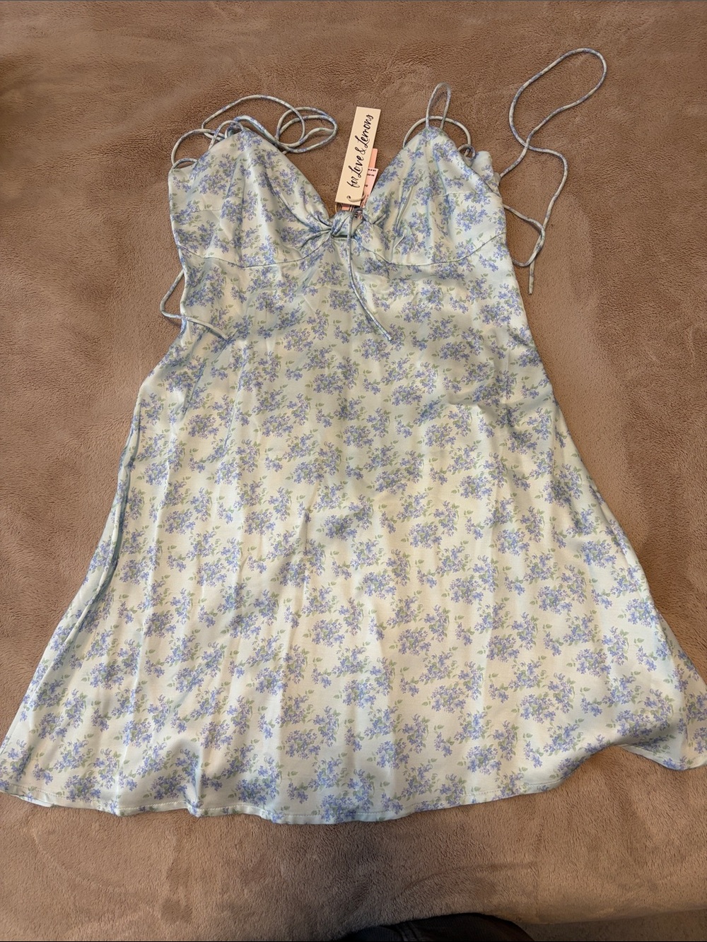 Floral Satin Slip Dress